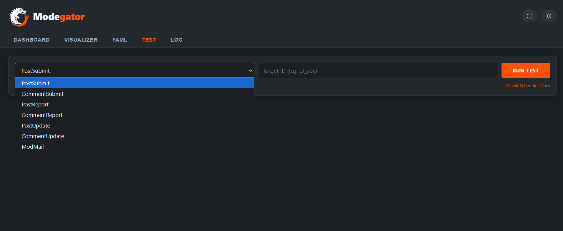 Test Runner Interface