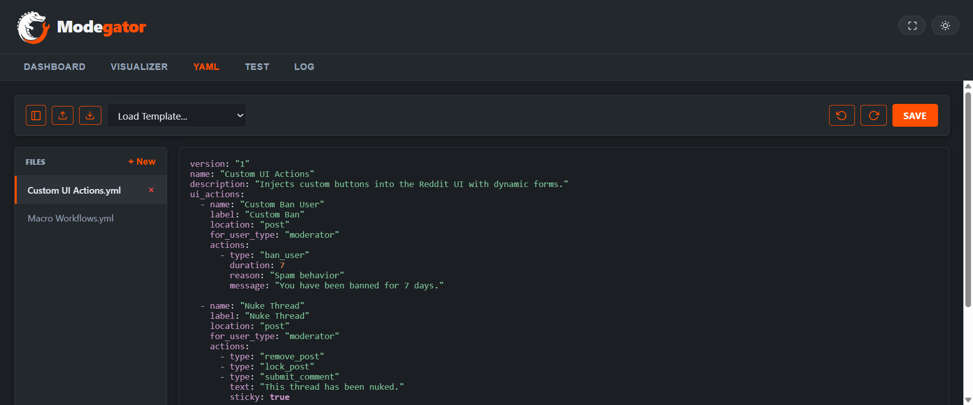 YAML Editor
